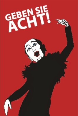 Geben Sie Acht Plakat